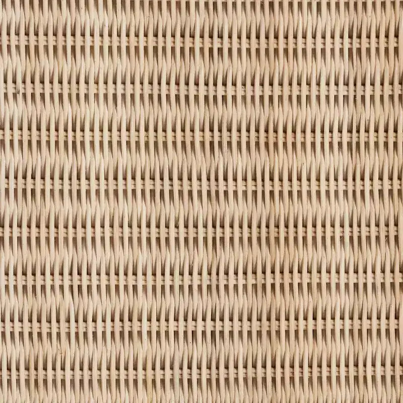Bali & Pari Lanica Comodino a 3 cassetti in rattan, marrone chiaro