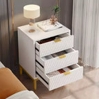 LITTLE TREE Comodino moderno a 3 cassetti con cassetti portaoggetti Bianco