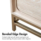 HOMES: Inside + Out Comò e specchio Neovesi 2pz Stile Boho 7 cassetti Rovere