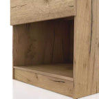 HOMES: Inside + Out Comodino Wellsgate Moderno a 1 Cassetto con Prese di Corrente Quercia Chiara