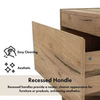 HOMES: Inside + Out Comodino Wellsgate Moderno a 1 Cassetto con Prese di Corrente Quercia Chiara