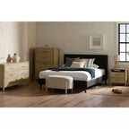 Comodino South Shore Gravity con 2 cassetti, frassino naturale