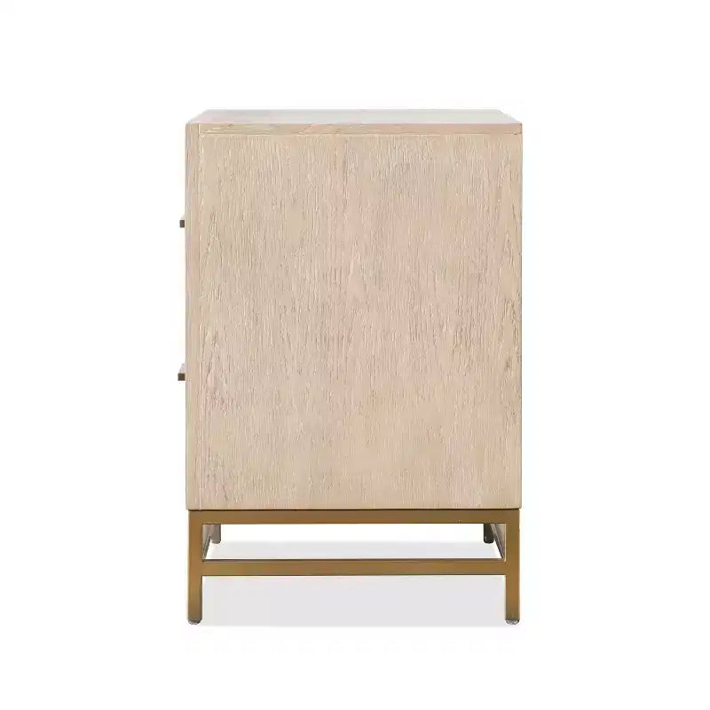 HOMES: Inside + Out Comodino Neovesi Boho con 2 Cassetti Rovere