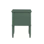Comodino Comfort Pointe Ellison Verde Vintage: 2 Cassetti, Gambe in Stile Bambù, Design Nautico