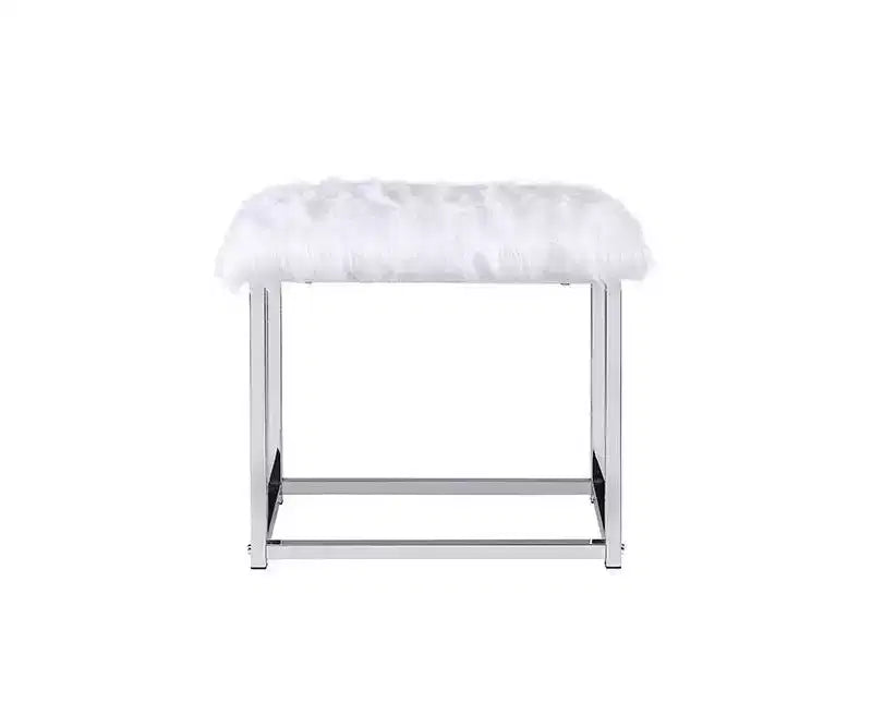 Acme Furniture Coleen Tavolino da Trucco Finitura Cromata