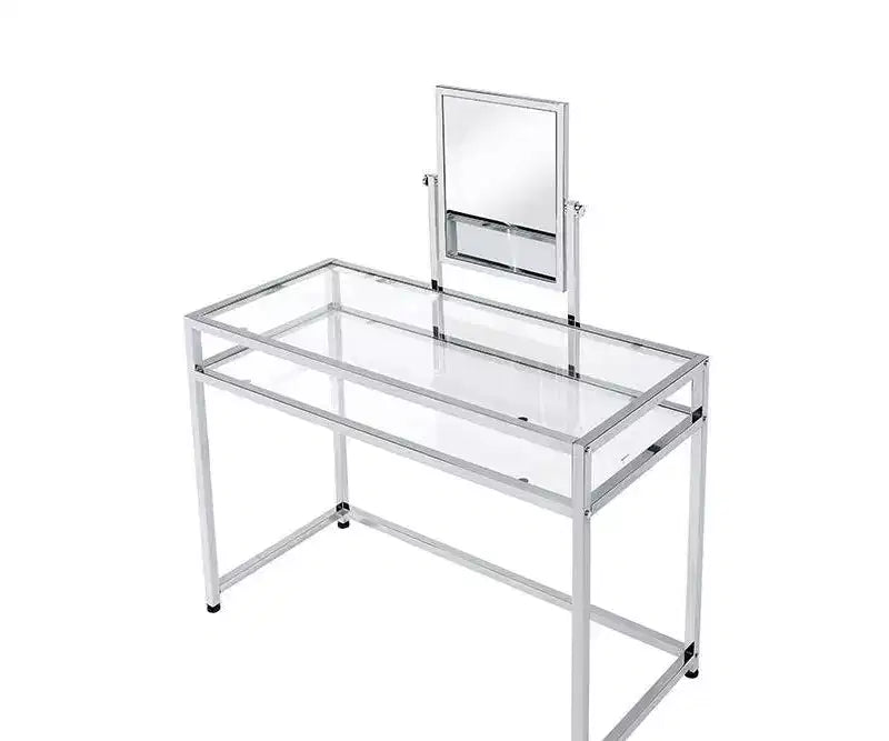 Acme Furniture Coleen Tavolino da Trucco Finitura Cromata