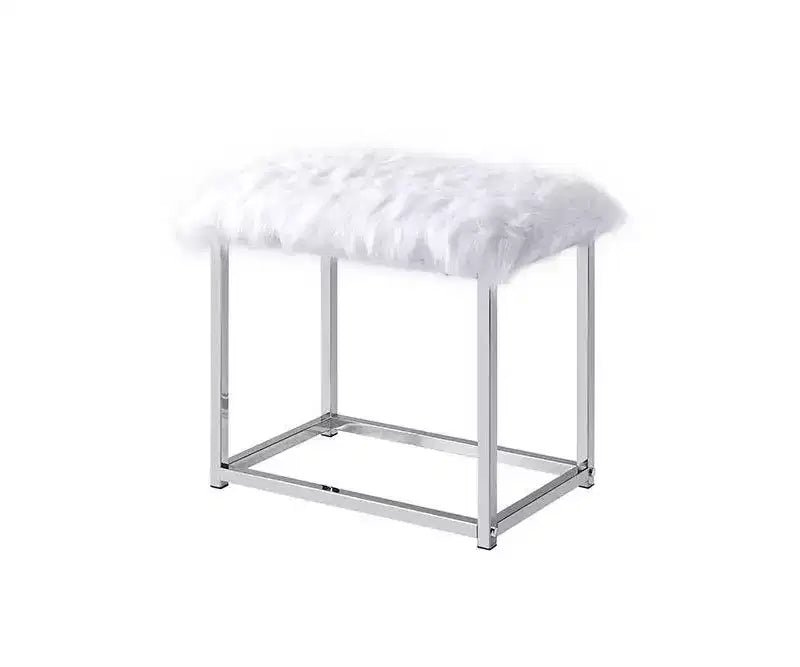 Acme Furniture Coleen Tavolino da Trucco Finitura Cromata