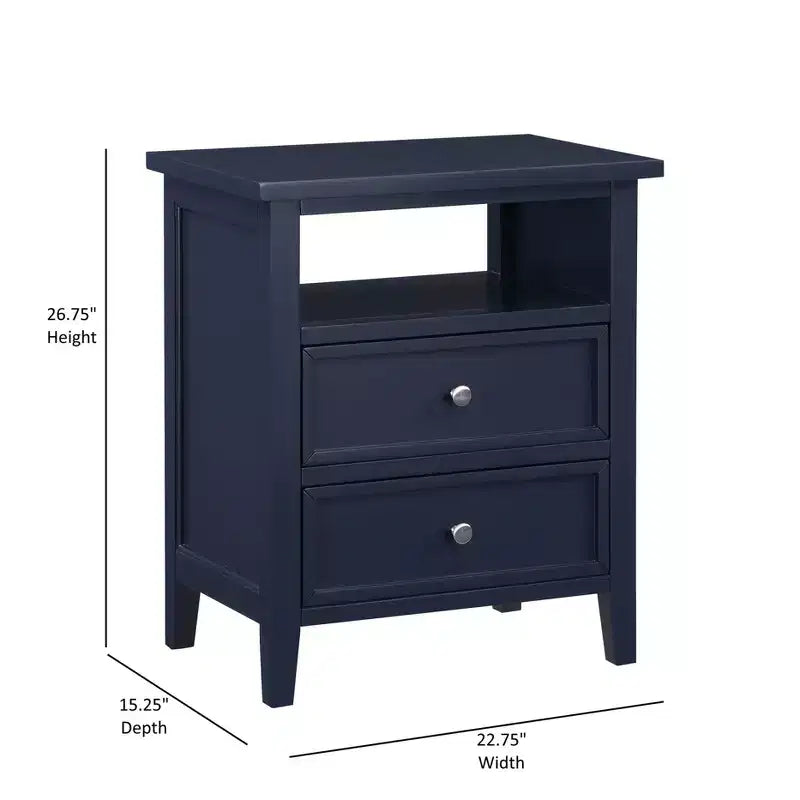Comodino Comfort Pointe Walker blu notte