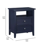 Comodino Comfort Pointe Walker blu notte