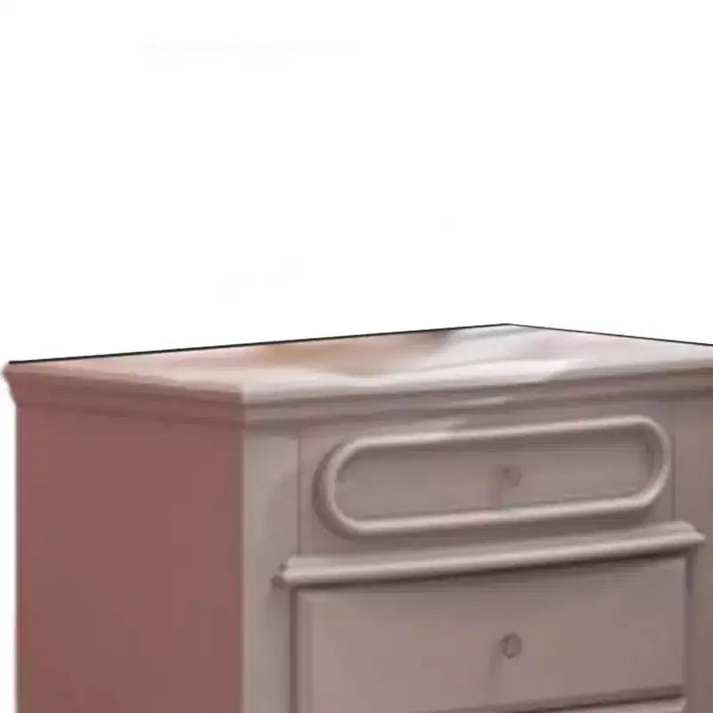 Comodino Flora 66 cm finitura bianca - Acme Furniture: Struttura in legno lucido, ferramenta in metallo, stile tradizionale, 2 cassetti