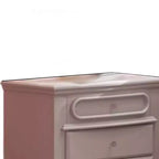 Comodino Flora 66 cm finitura bianca - Acme Furniture: Struttura in legno lucido, ferramenta in metallo, stile tradizionale, 2 cassetti