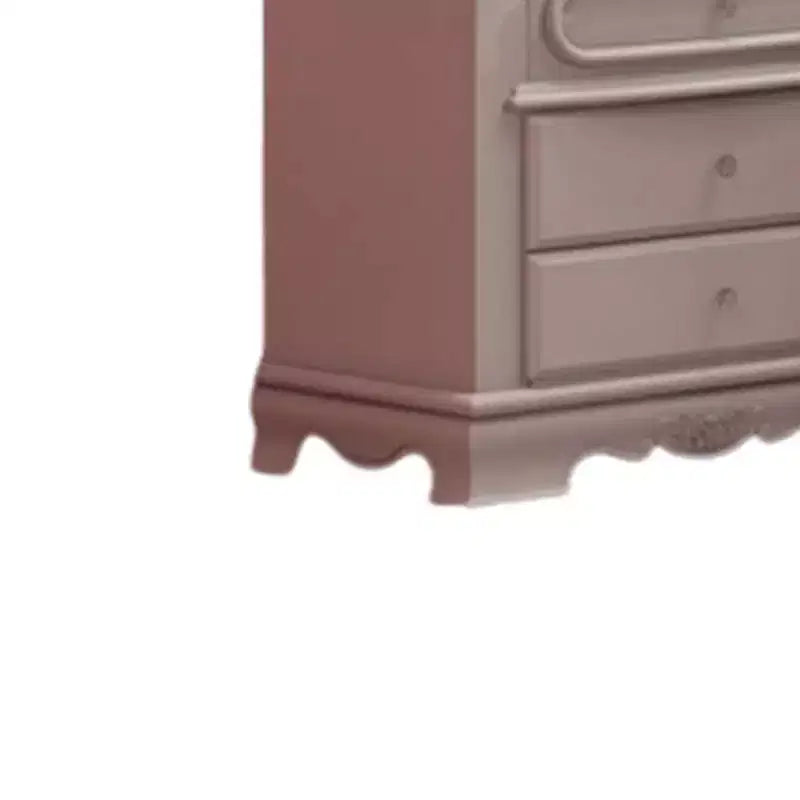 Comodino Flora 66 cm finitura bianca - Acme Furniture: Struttura in legno lucido, ferramenta in metallo, stile tradizionale, 2 cassetti