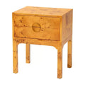 bali & pari Kayla Wood 2 Drawer Nightstand Light Mappa Burl