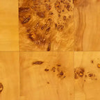 bali & pari comodino a 2 cassetti Kayla Wood Mappa Burl chiaro