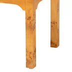 bali & pari comodino a 2 cassetti Kayla Wood Mappa Burl chiaro