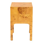 bali & pari comodino a 2 cassetti Kayla Wood Mappa Burl chiaro