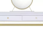 Toeletta Coleen Acme Furniture, finitura bianco/oro