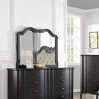 Acme Furniture Chelmsford Specchio da comò, finitura anticata nera