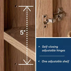 Sauder Hillmont Comodino Rovere Timber