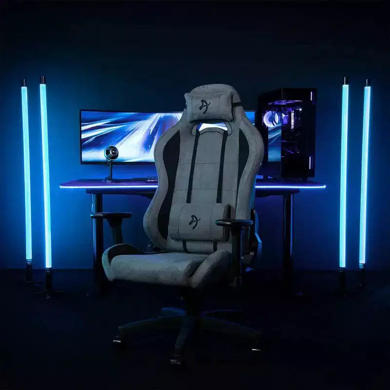 Sedia da gaming e da ufficio Arozzi Torretta Supersoft con cuscini di supporto, antracite