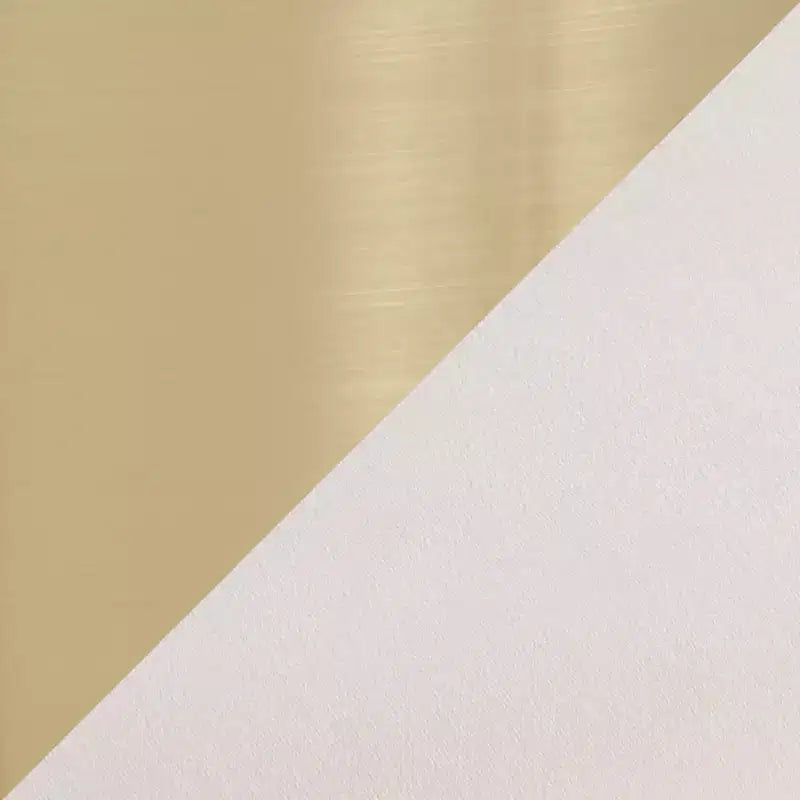 Sgabello da toeletta LumiSource Marla, velluto oro/crema