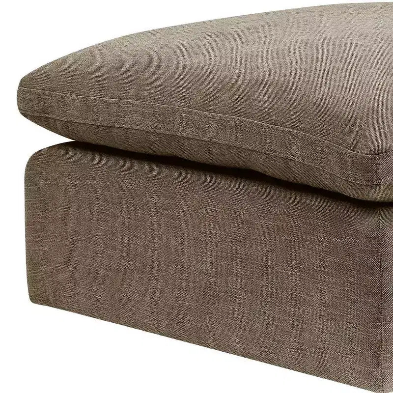 Pouf e panche Naveen da 37", lino cachi - Acme Furniture