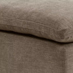 Pouf e panche Naveen da 37", lino cachi - Acme Furniture