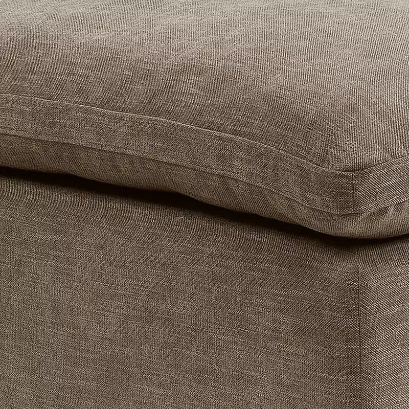 Pouf e panche Naveen da 37", lino cachi - Acme Furniture