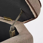 Panca Contenitore con Dettaglio Bordino Intrecciato Lino Marrone - Threshold™ disegnata con Studio McGee