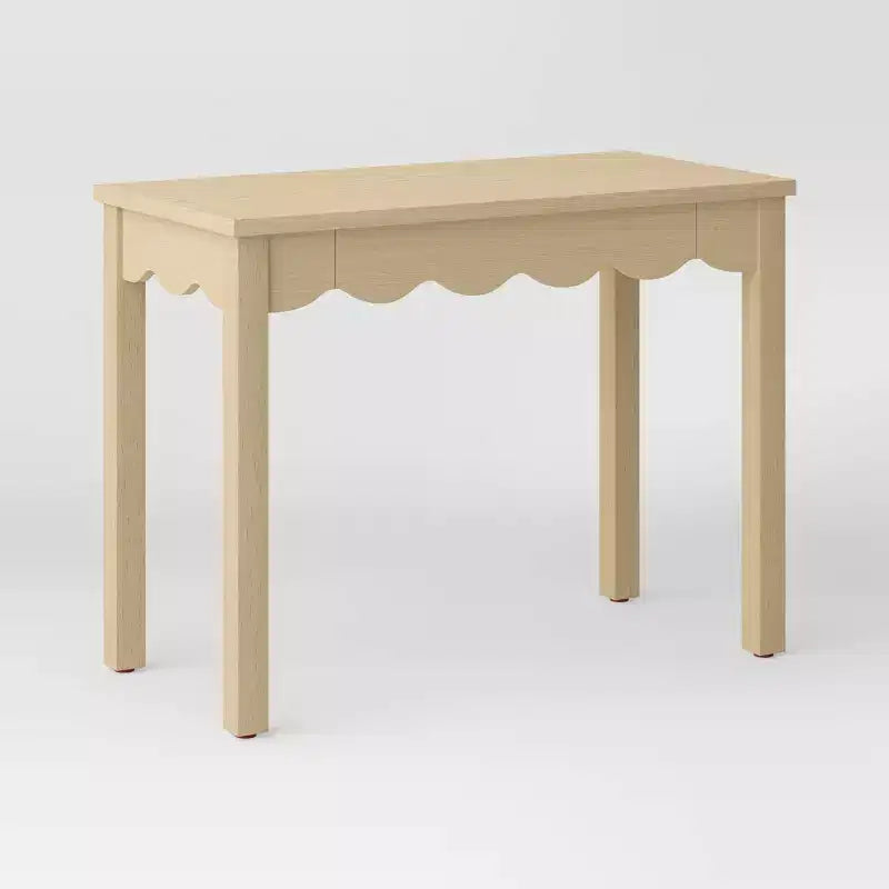 Wavy Writing Desk with Drawer Natural - Room Essentials™