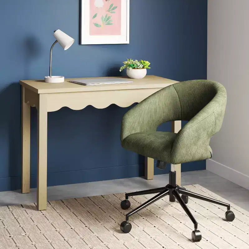 Scrivania ondulata con cassetto naturale - Room Essentials™