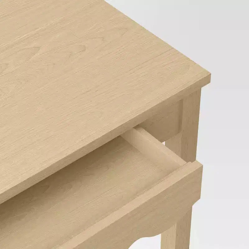 Scrivania ondulata con cassetto naturale - Room Essentials™