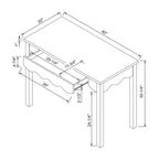 Scrivania ondulata con cassetto naturale - Room Essentials™