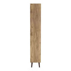 24/7 Shop At Home Kimmo Libreria Moderna Mid-Century con Ripiani Aperti e 2 Cassetti, Legno Composito MDF, Rovere Chiaro: Mobile Contenitore Verticale, 70.35"