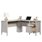 Scrivania a L Sauder Larkin Ledge color Quercia Glacier