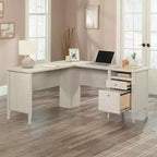 Scrivania a L Sauder Larkin Ledge color Quercia Glacier