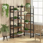 LITTLE TREE Scaffale angolare a 8 ripiani da 180 cm Marrone