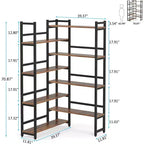 LITTLE TREE Scaffale angolare a 8 ripiani da 180 cm Marrone