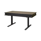 Scrivania Kingston Traditional in legno, elettronica, con sistema Sit/Stand, marrone scuro - Martin Furniture: Altezza regolabile, Collezione Hartford