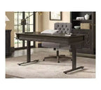 Scrivania Kingston Traditional in legno, elettronica, con sistema Sit/Stand, marrone scuro - Martin Furniture: Altezza regolabile, Collezione Hartford