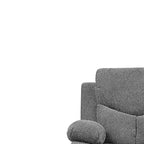 Sedia per seduta attiva Kalen da 38" in ciniglia grigia - Acme Furniture: Rivestimento in cotone, Struttura in metallo, Montaggio senza attrezzi
