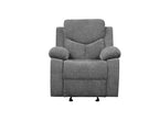 Sedia per seduta attiva Kalen da 38" in ciniglia grigia - Acme Furniture: Rivestimento in cotone, Struttura in metallo, Montaggio senza attrezzi