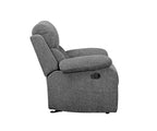 Sedia per seduta attiva Kalen da 38" in ciniglia grigia - Acme Furniture: Rivestimento in cotone, Struttura in metallo, Montaggio senza attrezzi