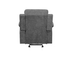 Sedia per seduta attiva Kalen da 38" in ciniglia grigia - Acme Furniture: Rivestimento in cotone, Struttura in metallo, Montaggio senza attrezzi