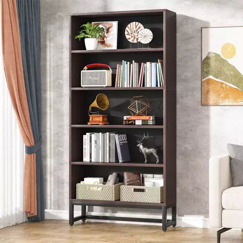 LITTLE TREE Libreria a 5 ripiani, alta 180 cm, colore marrone