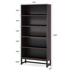 LITTLE TREE Libreria a 5 ripiani, alta 180 cm, colore marrone