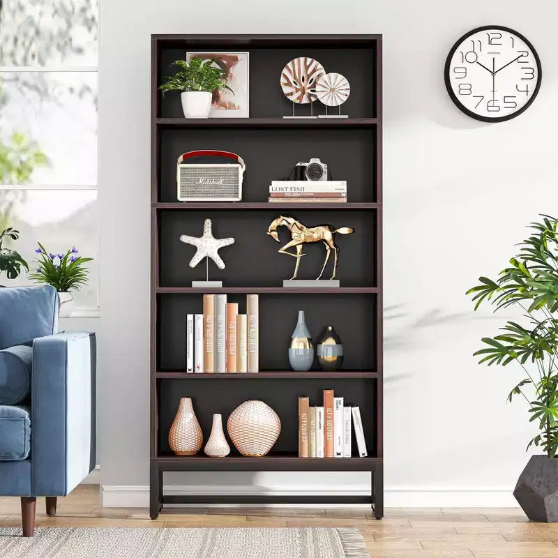 LITTLE TREE Libreria a 5 ripiani, alta 180 cm, colore marrone