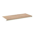 Sauder Bergen Circle Bridge Connection for 72" Table Desk Kiln Acacia: Office Furniture with Drawer, Coastal Style