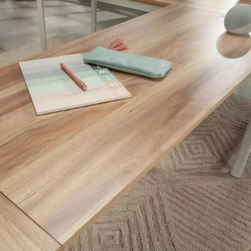 Sauder Bergen Circle Connessione a ponte per scrivania da 72" Acacia Kiln: Mobili da ufficio con cassetto, Stile costiero