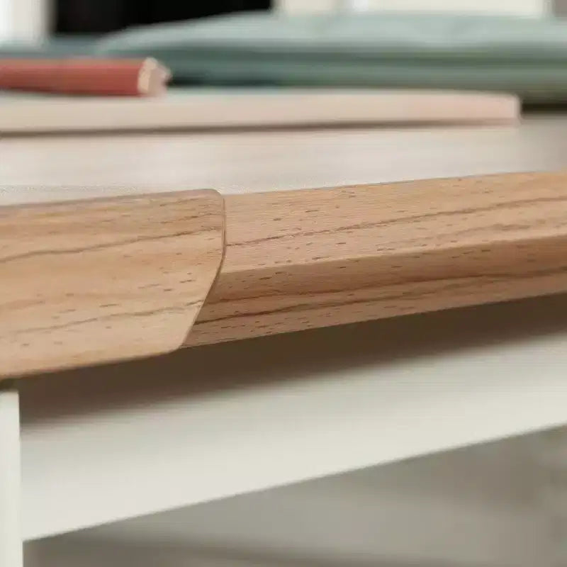 Sauder Bergen Circle Connessione a ponte per scrivania da 72" Acacia Kiln: Mobili da ufficio con cassetto, Stile costiero